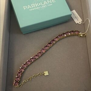 Park Lane Gold and Lavender Impression bracelet